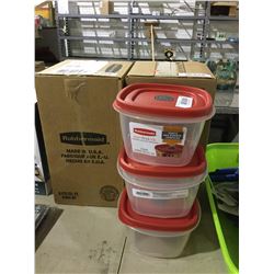Case of 3 Rubbermaid Containers