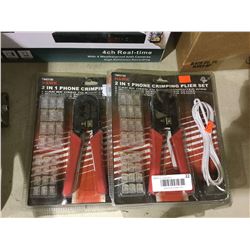 Hawk 2-in-1 Phone Crimping Plier Set Lot of 2