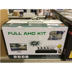 Full AHD Kit - 4ch Real-Time 1080P 4MP Weatherproof AHD Cameras