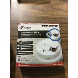 Kiddie Direct Wire 120V Smoke Alarm w/ Front Loading Battery Backup