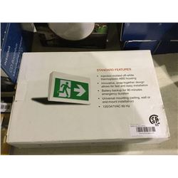 Universal Mount Exit Sign w/ Battery Backup