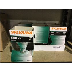 Case of Sylvania Infrared 250W Heat Lamps (6ct)