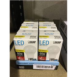 Case of 6 Feit Electric LED A19 Daylight Bulbs
