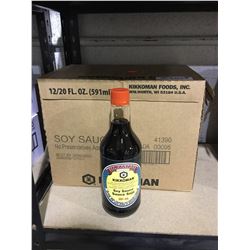 Case of Kikkoman Soy Sauce (12 x 591mL)