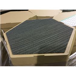 Carpet Tile - Hexagon - Charcoal Kiln (24.9" x 28.8")- 12/Box