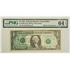 Image 1 : 1974 $1 Offset Printing Error Federal Reserve Note PMG 64EPQ