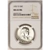 Image 1 : 1957-D Franklin Half Dollar Coin NGC MS65FBL