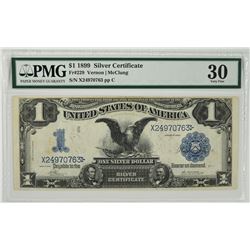 1899 $1 Black Eagle Silver Certificate PMG 30