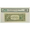 Image 1 : 1985 $1 Overprint Error Federal Reserve Note PMG 63EPQ
