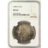 Image 1 : 1883-O $1 Morgan Silver Dollar Coin NGC MS64 AMAZING Toning