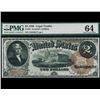 Image 1 : 1880 $2 Legal Tender Note PMG 64