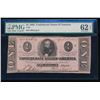 Image 1 : 1863 $1 Confederate States of America Note PMG 62EPQ