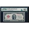 Image 1 : 1928A $2 Legal Tender Note PMG 65EPQ