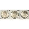 Lot of (3) 1978 Mexico Cien Pesos Silver Coins