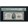 Image 1 : 1929 $5 Pittsburgh National Bank Note PMG 64EPQ