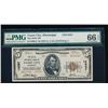 1929 $5 Yazoo City National Bank Note PMG 66EPQ