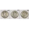 Lot of (3) 1889 $1 Morgan Silver Dollar Coins
