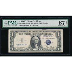1935D $1 Silver Certificate PMG 67EPQ