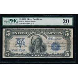 1899 $5 Chief Silver Certificate PMG 20