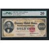 1922 $100 Gold Certificate PMG 20
