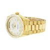 Image 6 : Rolex Mens 18K Yellow Gold 3.0 ctw Baguette Diamond Day Date President Wristwatc