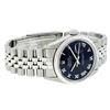 Image 6 : Rolex Mens Stainless Steel Black Roman Datejust 36MM Wriswatch Datejust