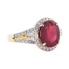 Image 1 : 4.65 ctw Ruby and Diamond Ring - 14KT Yellow Gold