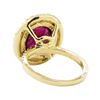 Image 3 : 5.30 ctw Ruby and Diamond Ring - 14KT Yellow Gold