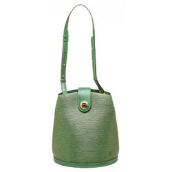 Louis Vuitton Green Epi Leather Cluny Shoulder Bag