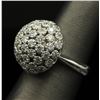 Image 8 : 2.50 ctw Diamond Flower Design Ring - 14KT White Gold