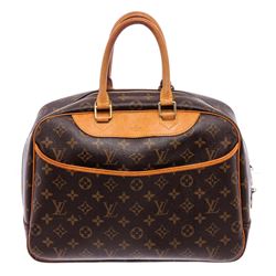 Louis Vuitton Monogram Canvas Leather Deauville Doctor Bag