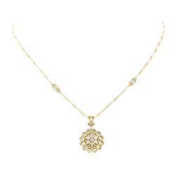 0.35 ctw Diamond Necklace - 14KT Yellow Gold