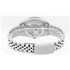 Image 7 : Rolex Mens Stainless Steel Red Vignette Roman Diamond Datejust Wristwatch With W