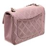 Image 2 : Chanel Purple Quilted Leather Classic Mini Square Flap Bag