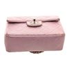 Image 7 : Chanel Purple Quilted Leather Classic Mini Square Flap Bag