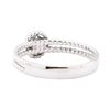 Image 3 : 0.08 ctw Diamond Cluster Ring - 14KT White Gold