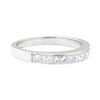 Image 1 : 0.60 ctw Straight Line Diamond Ring - Platinum