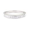 Image 2 : 0.60 ctw Straight Line Diamond Ring - Platinum