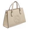 Image 2 : Gucci Cream White Grained Leather Soho Top Handle Bag