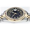 Image 3 : Rolex Mens 2 Tone 14K Black String Diamond & Ruby Diamond Datejust Wristwatch