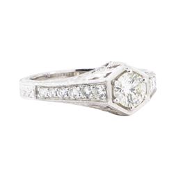 0.93 ctw Diamond Ring - 18KT White Gold