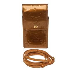 Louis Vuitton Bronze Monogram Vernis Leather Cell Phone Case