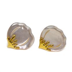 Tiffany & Co. mother of pearl and 18k gold earrings