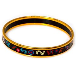 Hermes enamel bangle bracelet