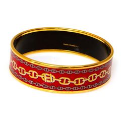 Hermes enamel bangle bracelet