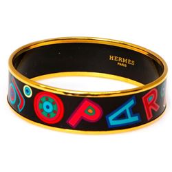 Hermes enamel bangle bracelet