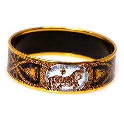 Hermes enamel bangle bracelet