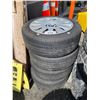 Image 2 : SET OF 4 TOURING 205/55/R16 TIRES M&S ON BMW RIMS