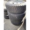 Image 2 : SET OF 4 BF GOODRICH RUGGED TRAIL T/A 265/70/R17 TIRES M&S ON RIMS