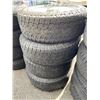 Image 2 : SET OF 4 TOYO A/T OPEN COUNTRY 265/70/R17 TIRES M&S ON RIMS